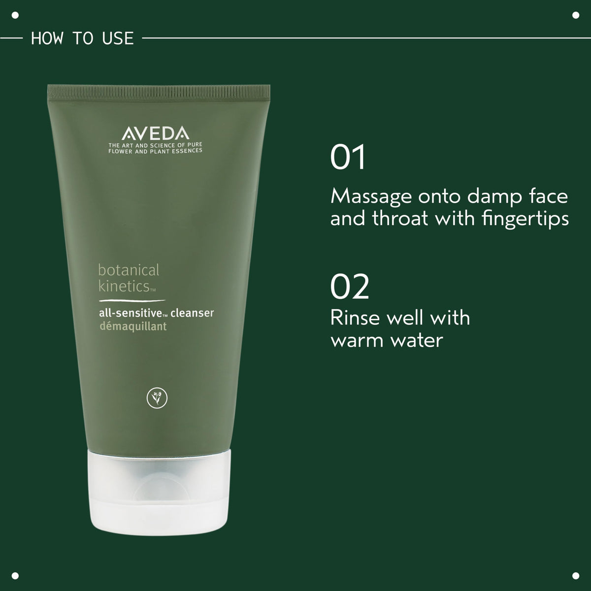 Dark Slate Gray AVEDA Botanical Kinetics All-Sensitive Cleaner | Gentle Facial Cleanser for Sensitive Skin | Fragrance Free | with Olive and Coconut Oil | 98% Naturally Derived*, 5.0 Fl Oz