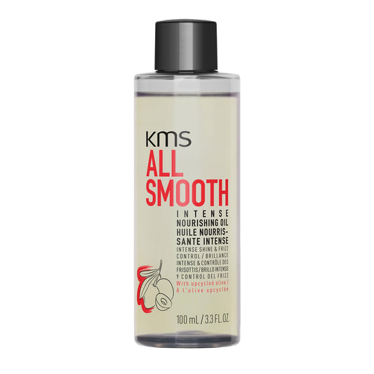 Light Gray KMS AllSmooth Intense Nourishing Oil for Medium to Thick, Coarse Hair, 100ml