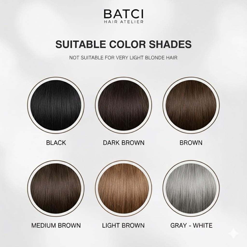 Lavender Batci Hair Concealer Cream for Thinning Hair & Bald Spots - Non-Fiber Scalp Concealer Root Touch-Up for Men & Women, Sweat/Water Resistant, One Shade for Black Brown & Grey Hair 1 fl oz (30ml)