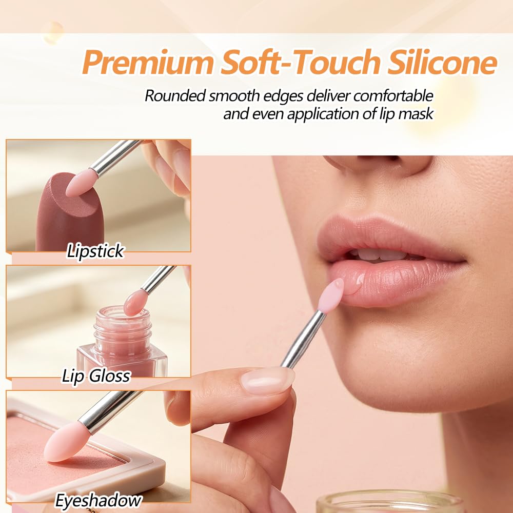 White Smoke LIUZONGIN 12 Pcs Lip Brush Holder Set Compatible with LANEIGE Lip Mask