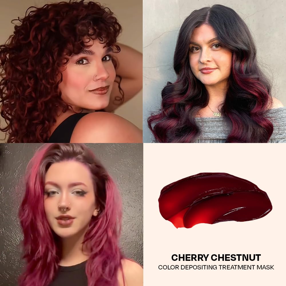 Seashell OVERTONE® Semi-Permanent Color Depositing Conditioner, Cherry Chestnut