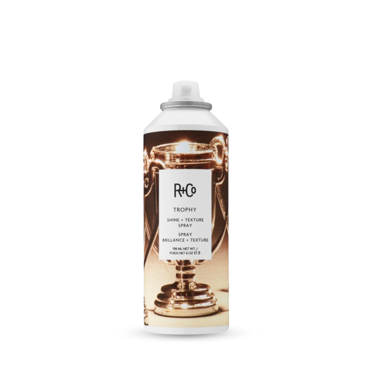 White Smoke R+Co Trophy Shine + Texture Spray, 6 oz