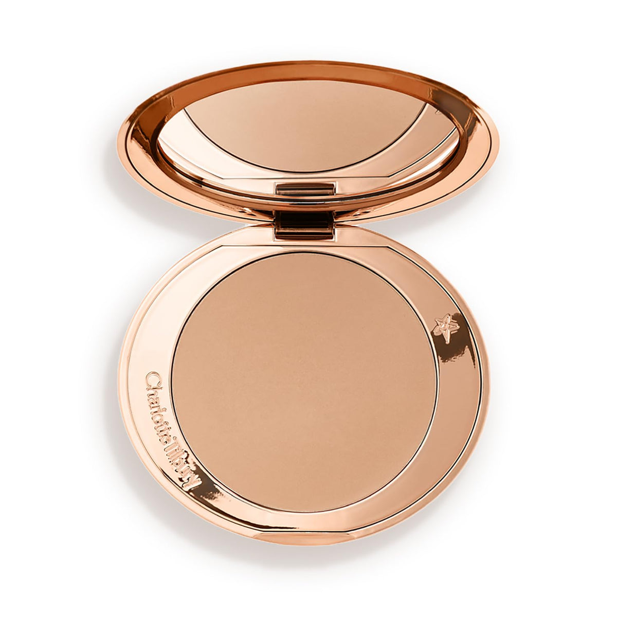 Tan Charlotte Tilbury Airbrush Matte Bronzer - Smoothing & Blurring Powder