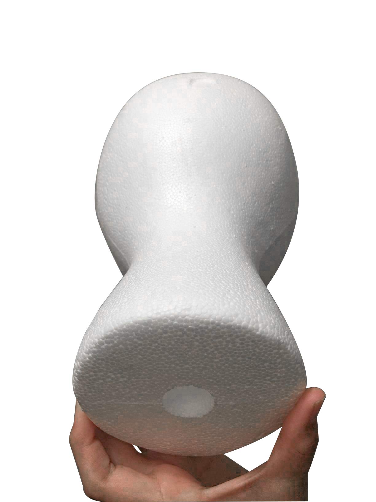 White Smoke Female Styrofoam Mannequin Head Model - Wig/Hat Display Stand - Art Work Painting Novelty - Foam White by LIAMTU