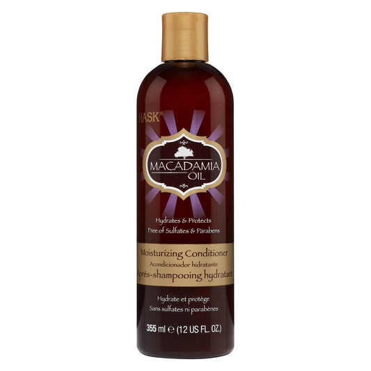 White Smoke Hask Conditioner Macadamia Oil Moisturizing 12 Ounce (354ml) (2 Pack)