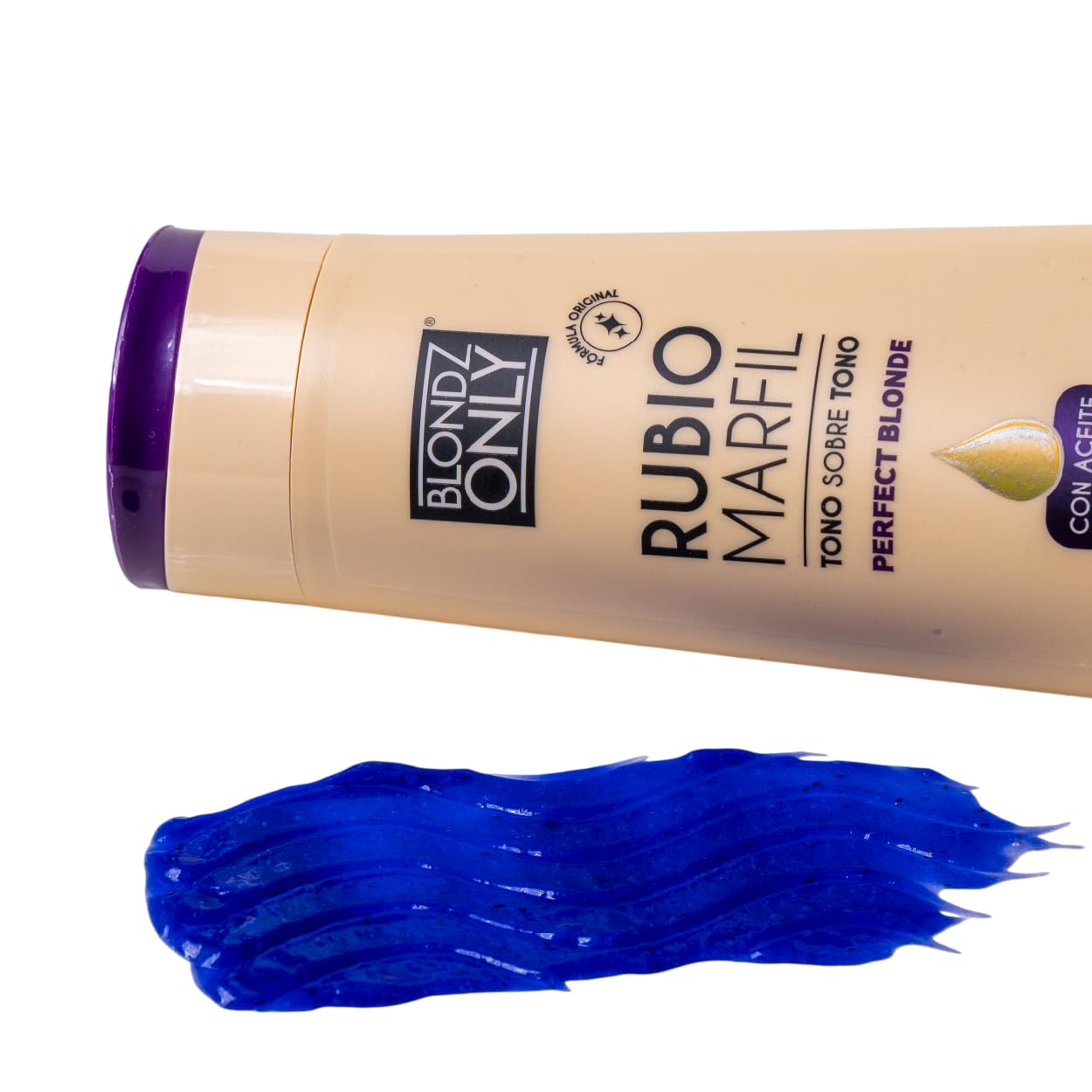White Smoke Blondz Only Hair Purple Toning Mask | Eliminates Brassiness | Neutralizes Yellow & Orange Tones | Rubio Marfil Blonde Pearl with Argan Oil Perfect Blonde (Beige) 11.8 Fluid Ounce (350 ml)