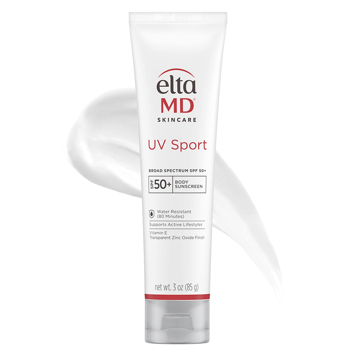 White Smoke EltaMD UV Sport Sunscreen, Water and Sweat Resistant 80 Min, SPF 50