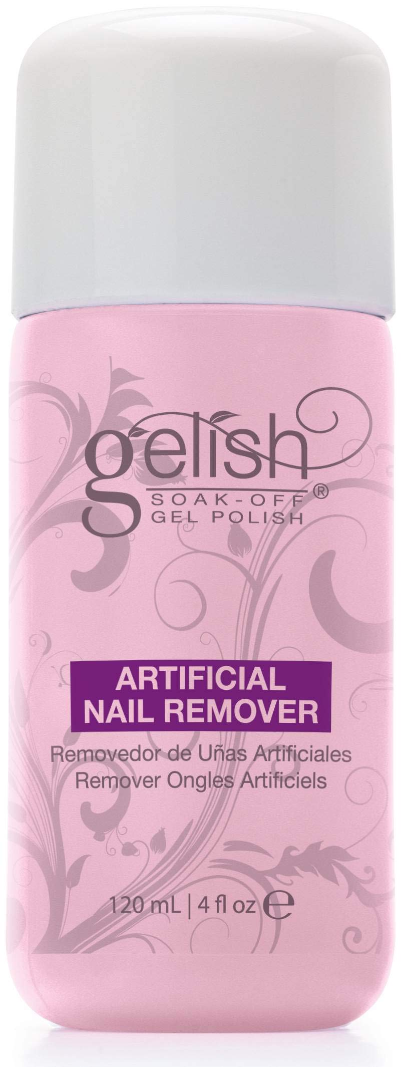 Light Gray NEW Gelish Soak Off Gel Nail Polish Remover & Cleanser Bottles 120mL (4 fl oz)