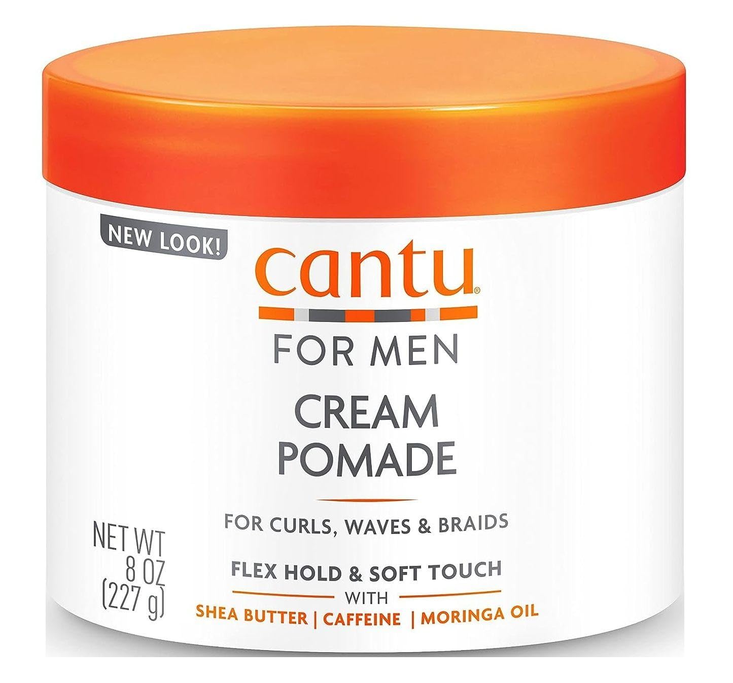 White Smoke Cantu Mens Cream Pomade 8 Ounce Jar (236ml) (6 Pack)