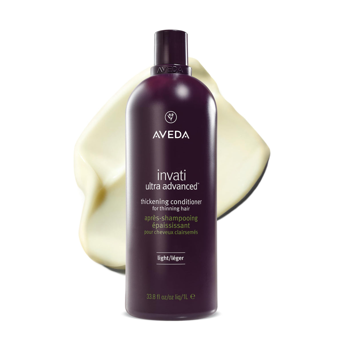 White Smoke AVEDA Invati Ultra Advanced Thickening Conditioner Light | Step 2 of 4 | Reduces Hair Loss by 77% | for Fine to Medium Thinning Hair Types | Normal to Oily Scalp | 96% Naturally Derived*, 1.3 Fl Oz