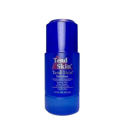 Dark Blue Tend Skin Razor Bump Solution Refillable Roll-On Solution For Unsightly Razor Bumps, Ingrown Hair And Razor Burns, Post Shaving and Waxing Toner for Men and Women, 2.5 Oz