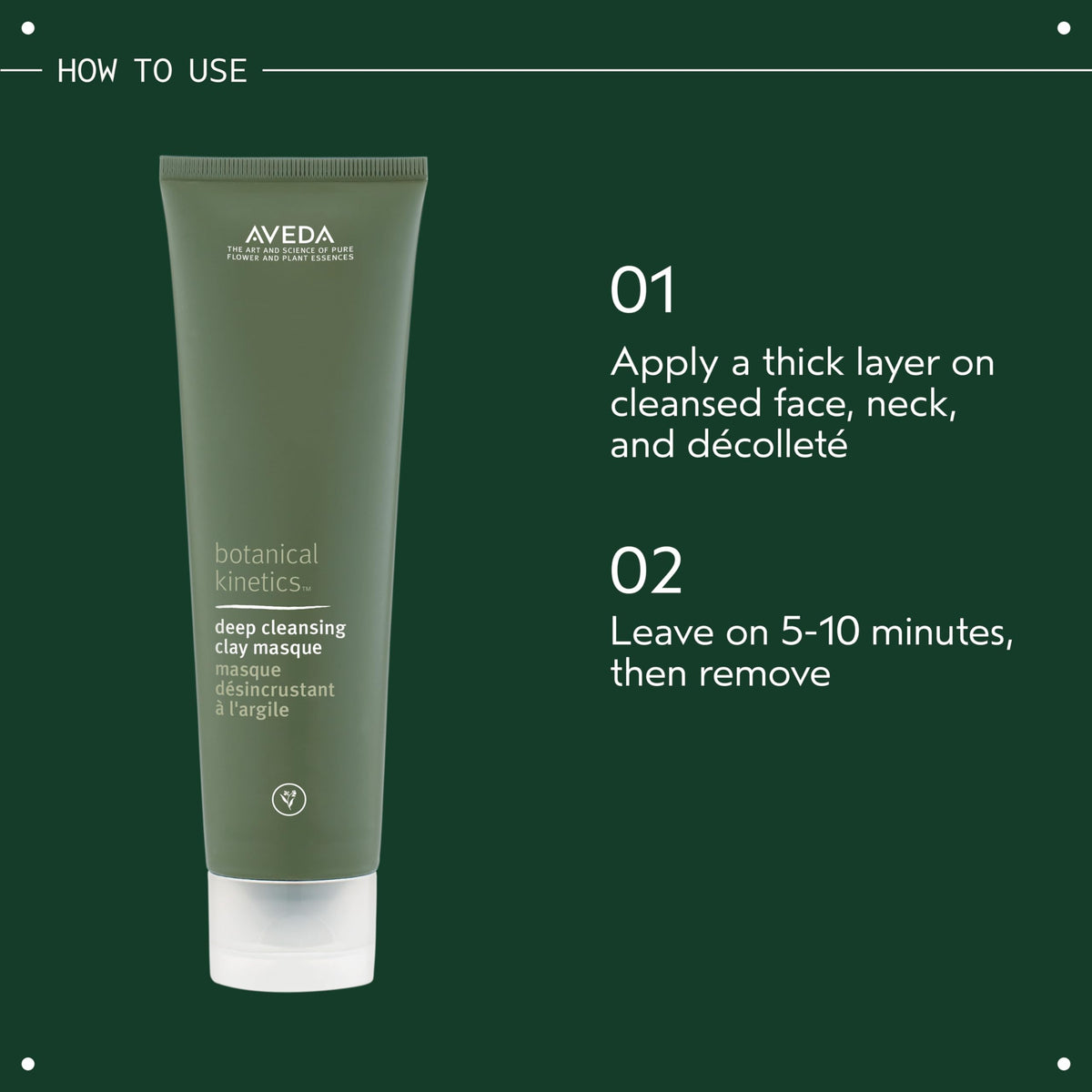 Dark Slate Gray Aveda Botanical Kinetics Deep Cleansing Clay Masque | Clarifying Masque for Oily Skin | with Kaolin and Bentonite Clay | 91% Naturally Derived*, 4.2 Fl Oz
