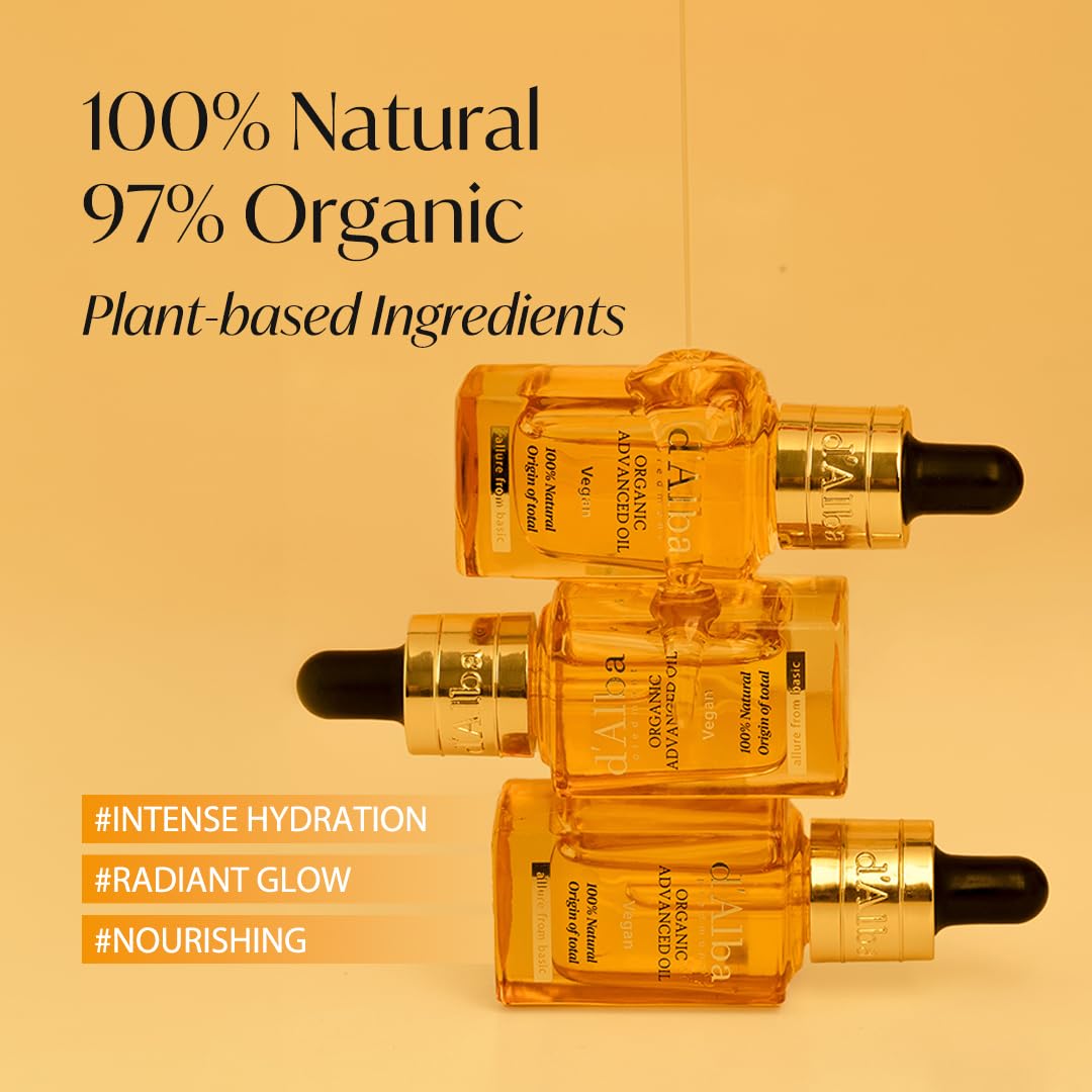Sandy Brown d'Alba Organic Advanced Oil