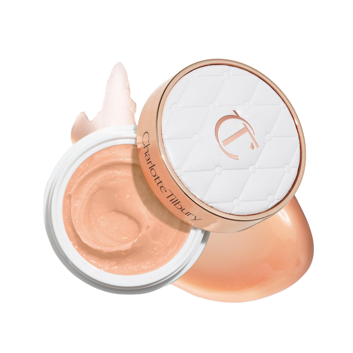 White Smoke Charlotte Tilbury Life Changing Lip Mask - Multi-Purpose Plumping Mask to Smooth, Hydrate & Soften Dry Lips - Fragrance-Free with a Clear, Glassy Finish