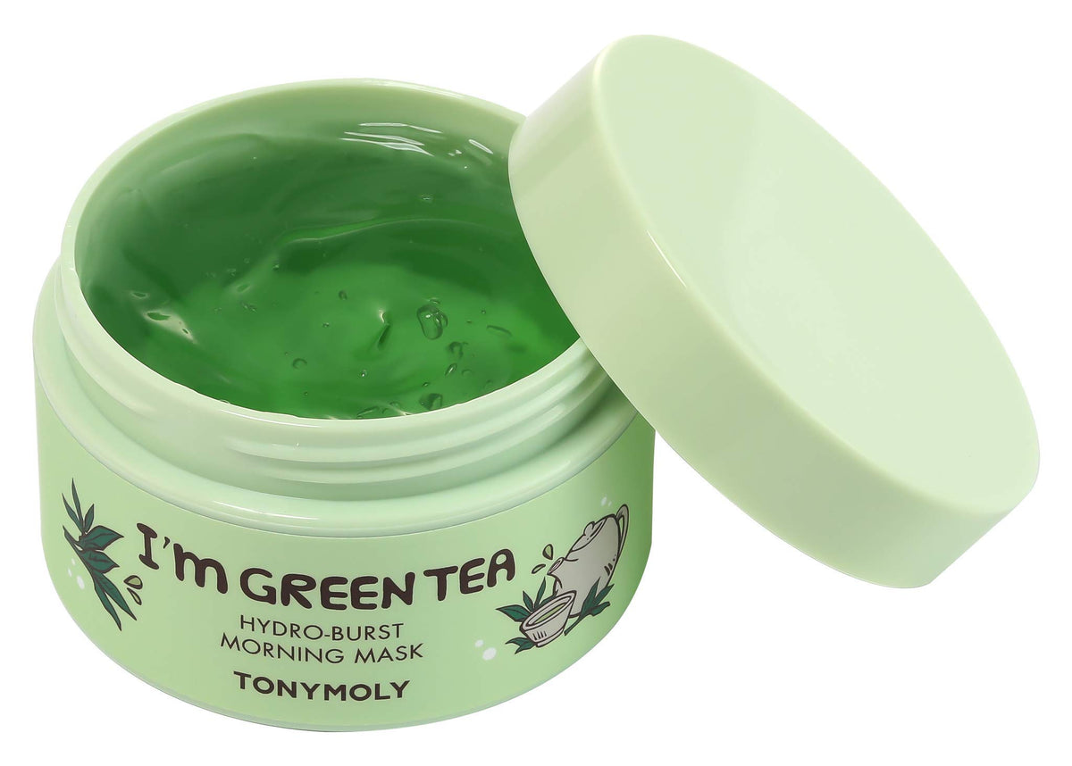 White Smoke TONYMOLY Green Tea Hydro Burst Morning Mask - Bamboo, Centella Asiatica