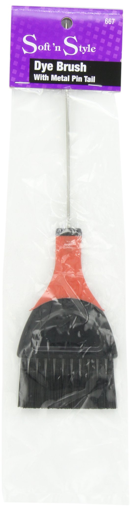White Smoke Soft N Style Dye Brush With Metal Pin tail # 667