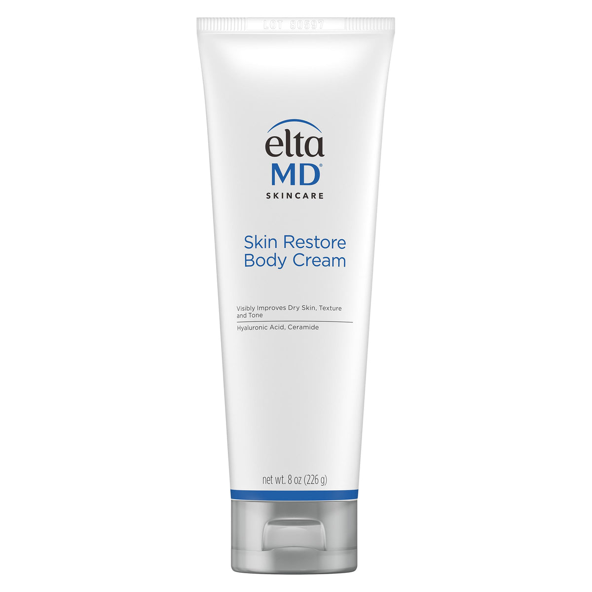 White Smoke EltaMD Skin Restore Body Cream, Hyaluronic Acid and Niacinamide, 8 oz