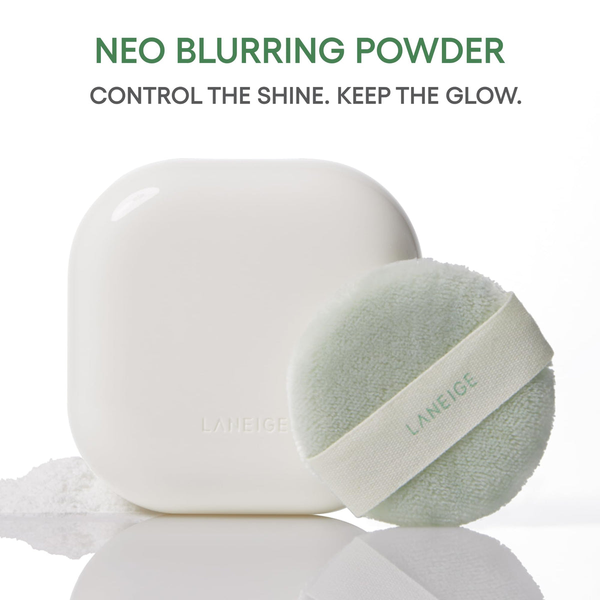 White Smoke LANEIGE Matin Kim x Neo Blurring Powder: Korean Oil-Control Compact