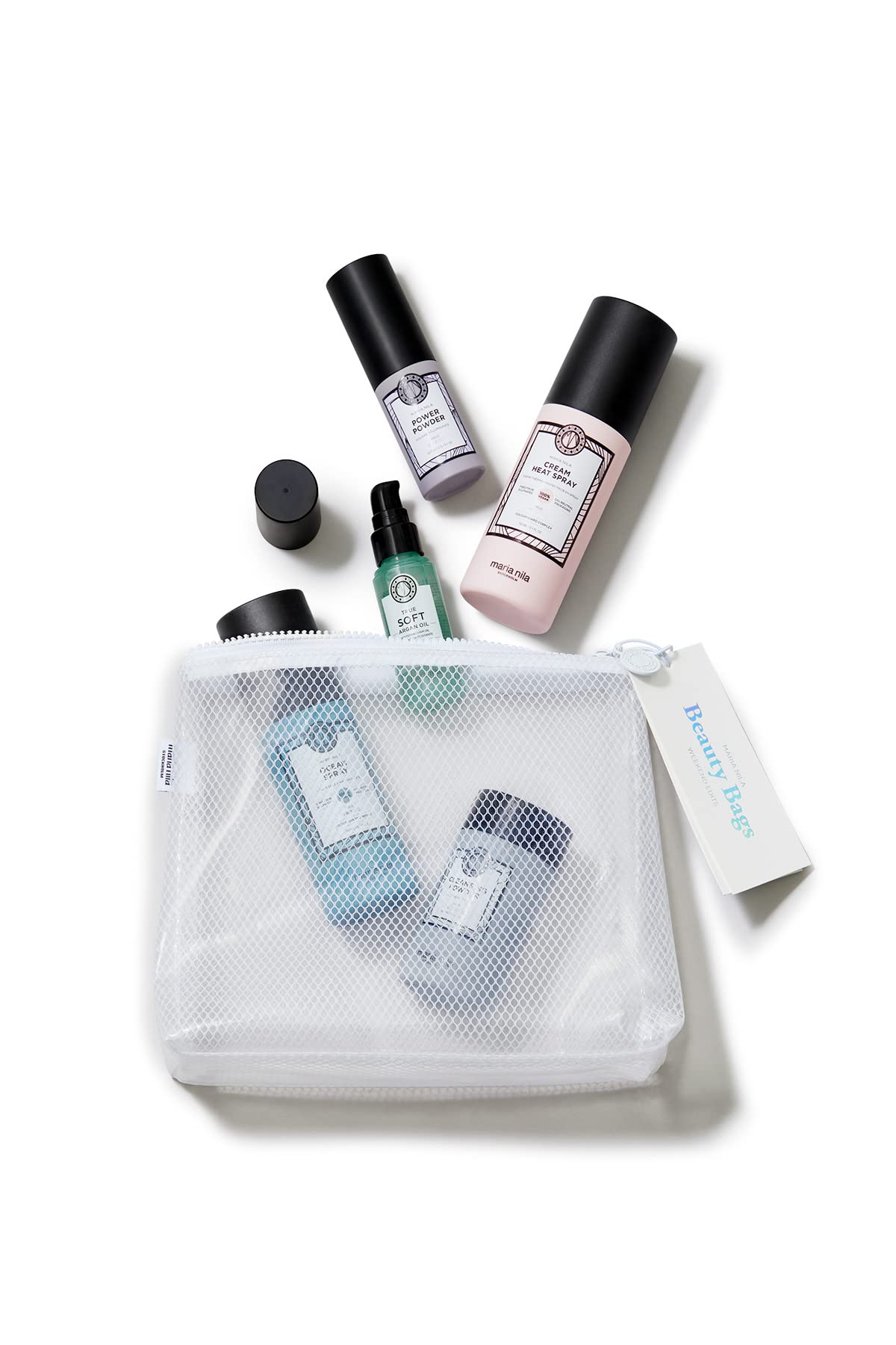 White Smoke Maria Nila, The Styling Beauty Bag, 5 Styling Products to get Creative with your Looks, 100% Vegan & Sulfate/Paraben free