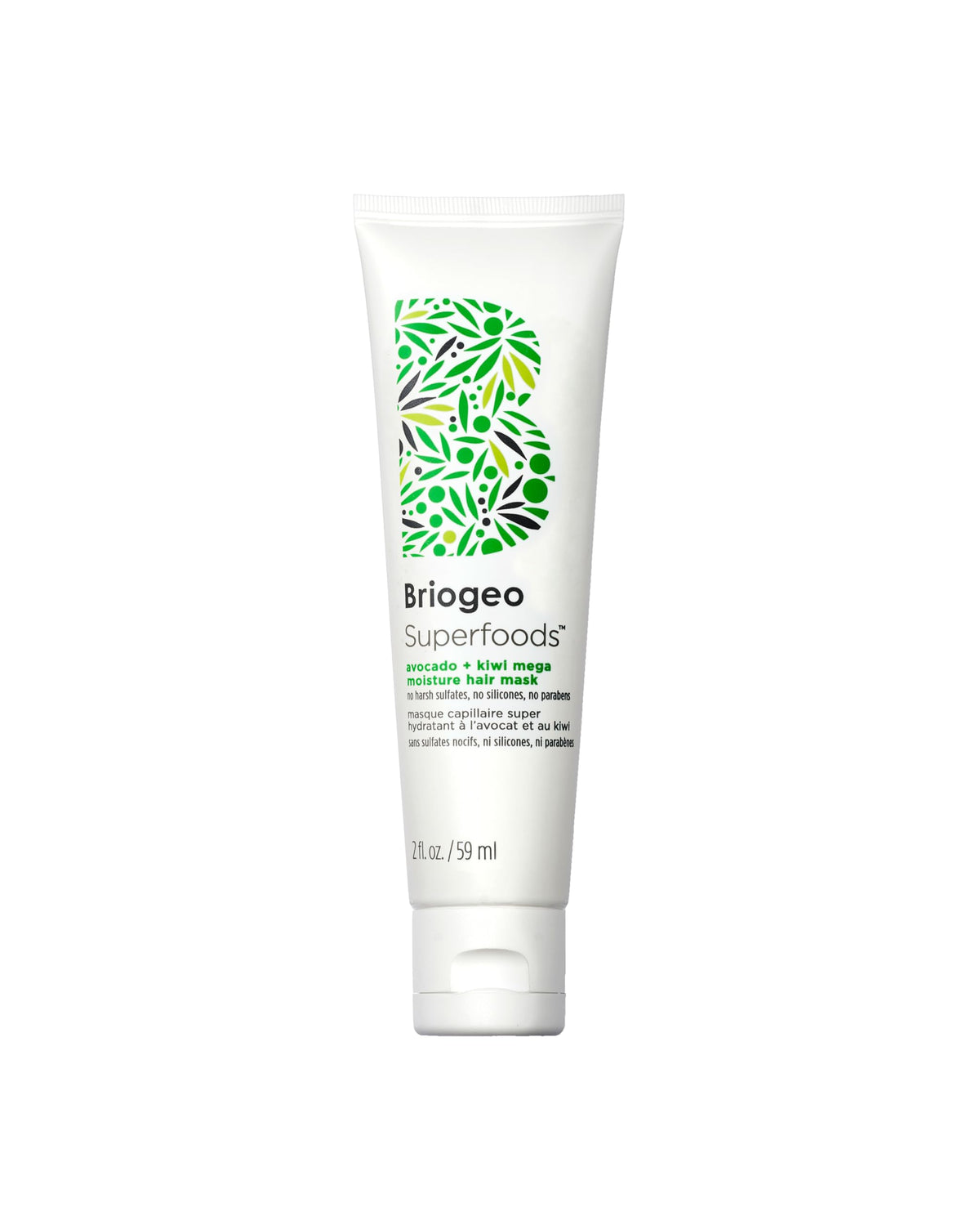 White Smoke Briogeo Superfoods Avocado + Kiwi Mega Moisture Hair Mask