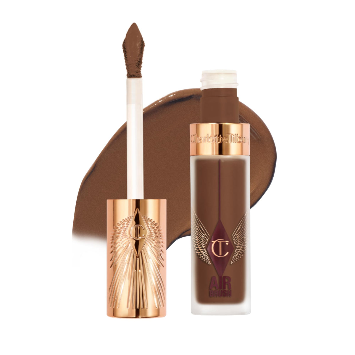 White Smoke Charlotte Tilbury AIRbrush Flawless Blur Concealer - Longwear Concealer for Dark Circles, Blemishes, Redness & More - Hydrating, Crease-Proof & Full Coverage with a Natural Matte Finish
