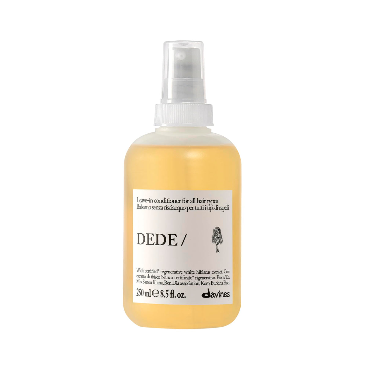 White Smoke Davines DEDE/Leave-In Conditioner Daily Hydrating Mist For All Hair Types