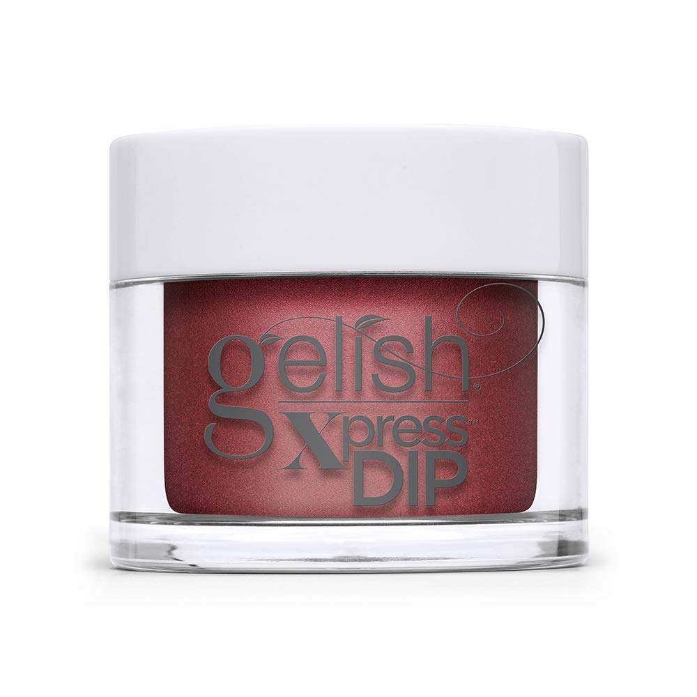 Lavender Gelish Xpress Dip What's Your Poinsettia? - Red Nail Dip Powder, Vibrant Color, Professional Quality, High Shine, Chip-Resistantp, 1.5 ounce.