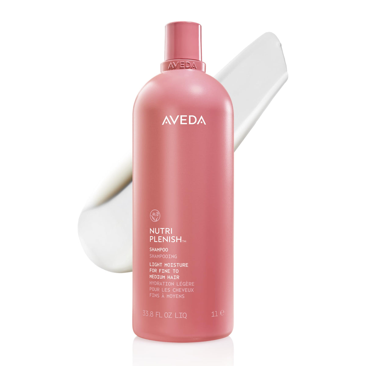 White Smoke AVEDA Nutriplenish Shampoo Light Moisture | Hydrating Shampoo for Fine to Medium Dry Hair | Organic Pomegranate Oil, Coconut Oil, Mango Butter | 93% Naturally Derived*, 33.8 Fl Oz