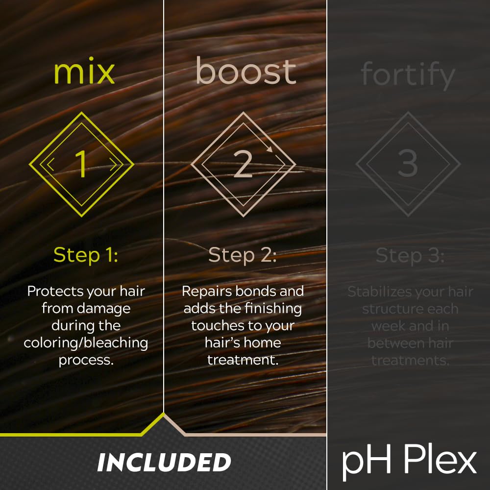 Dark Slate Gray LIW pH Plex Steps 1&2 Protect & Repair Hair Care Treatment - Use with Home Hair Color & Bleach Products - Salon Quality Professional Results at Home - 1 Sachet of Steps 1 & 2