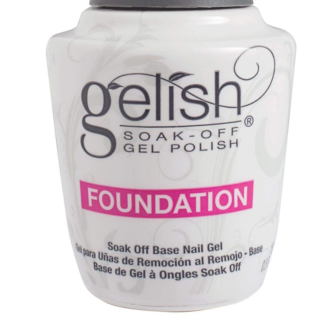 Light Gray Gelish Terrific Trio and Fantastic Four Manicure and Nail Maintenance Collection with Base Gel, Top Gel, pH Bond, and Nourishing Cuticle Oil