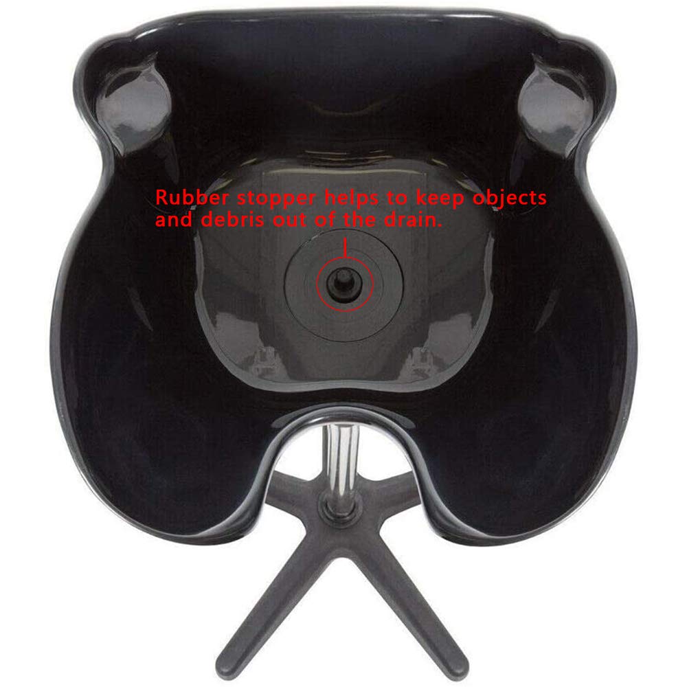 White Smoke Salon Deep Shampoo Basin Sink Hair Treatment Bowl Height Adjustable Portable