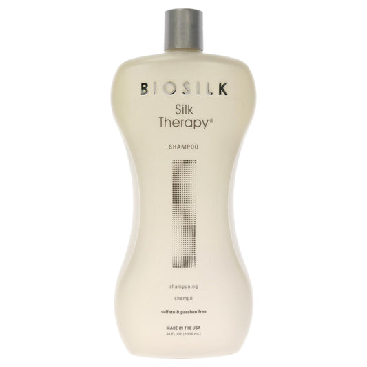 White Smoke Biosilk Silk Therapy Shampoo for Unisex, 34 Ounce