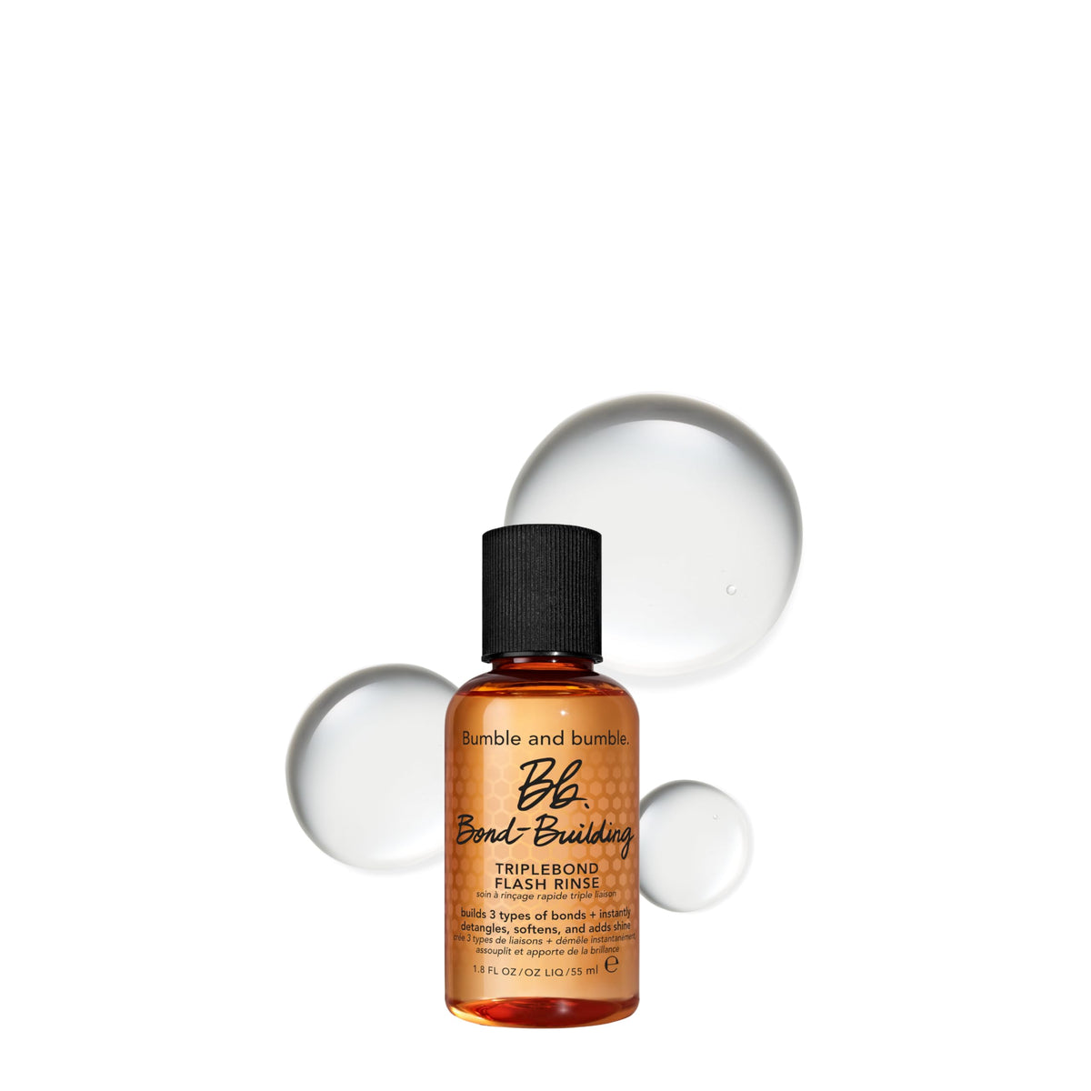 White Smoke Bumble and bumble. Bond-Building TripleBond Flash Rinse For Damaged Hair | Strengthens and Adds 2x Shine | For Damaged Fine to Medium Curly, Wavy, Straight Hair Types
