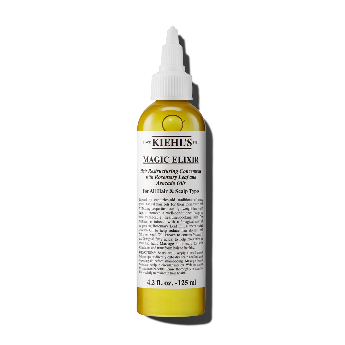 White Smoke Kiehl's - Magic Elixir Hair Oil - Moisturizing Treatment - 4.2 fl oz