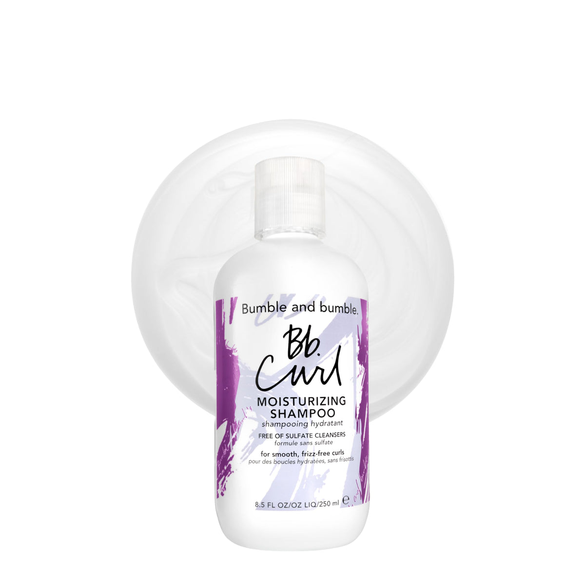 White Smoke Bumble and bumble. Curl Moisturizing Shampoo | Gently Cleanses Coils, Curls, Waves | Anti Frizz | Sulfate Cleanser Free | With Jojoba, Avocado + Coconut Oil | Pump Sold Separately, 33.8 Fl Oz