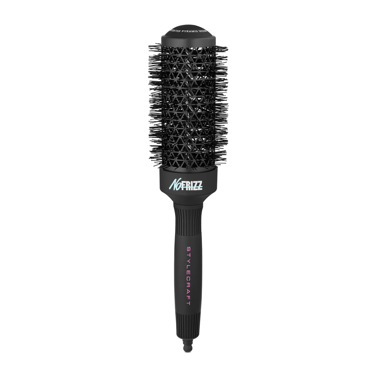 White Smoke StyleCraft NoFRIZZ Round Brush with Patented Vent Design 50% More Airflow