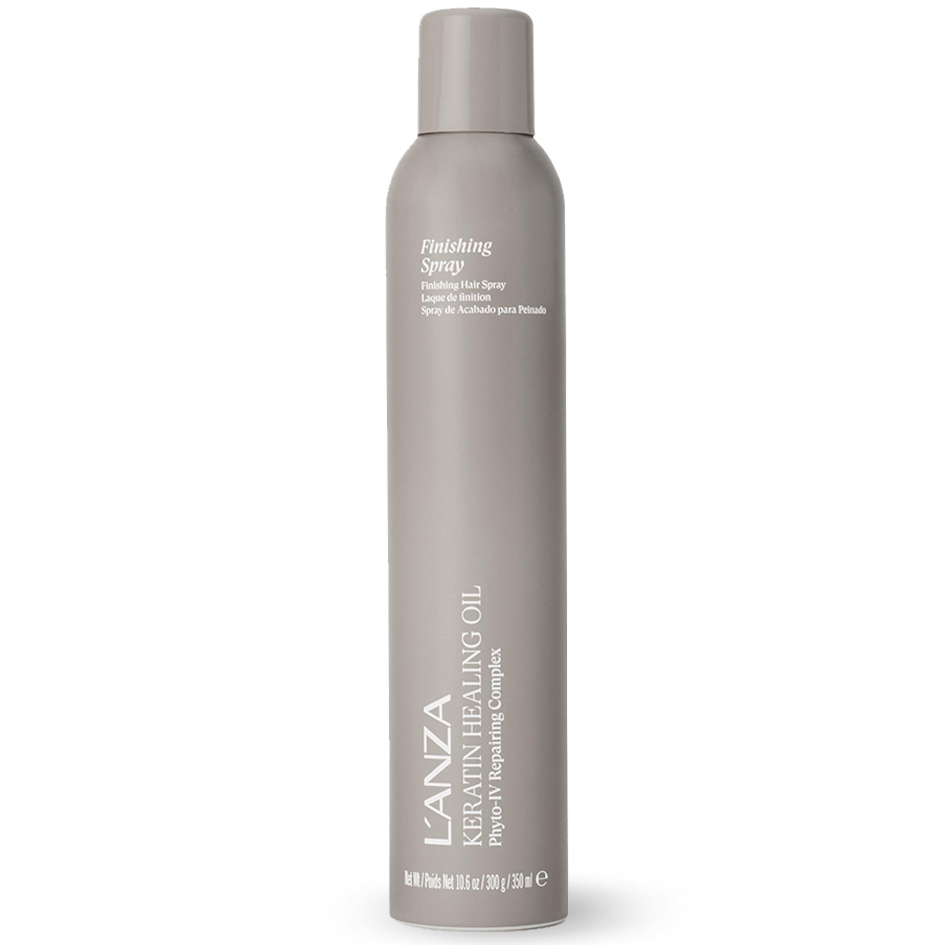 White Smoke L'ANZA Keratin Healing Oil Finishing Spray For Hair Strong Flexible Hold, Humidity Resistant, Adds Lustrous Shine, Brushable, Heat Protection, Color Safe, Sulfate Free (10.6 Fl Oz)