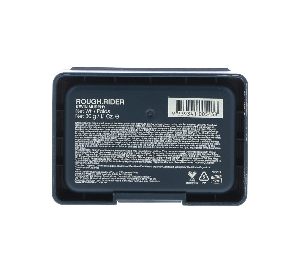 Dark Slate Gray Kevin Murphy Rough Rider Moldable Styling Clay/ 1.1oz
