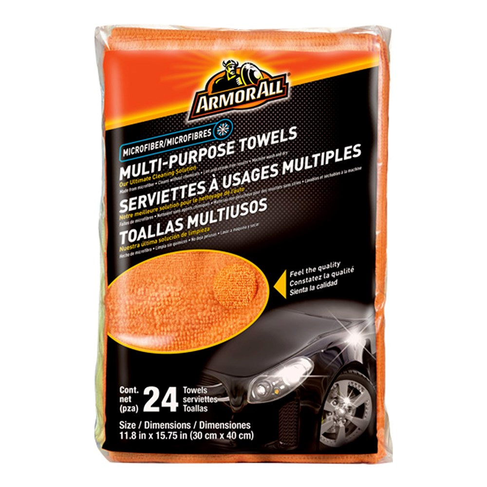 Black ARMOR ALL Microfiber Multi-Purpose Towels (24 towels)