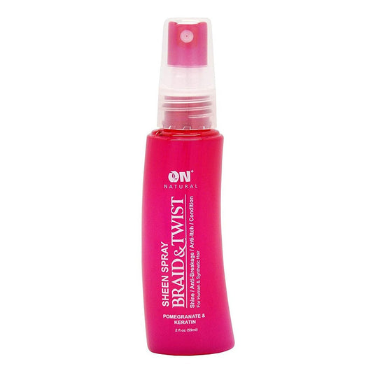 White Smoke ON NATURAL Braid &amp; Twist Sheen Spray [Pomegranate &amp; Keratin] (2oz)
