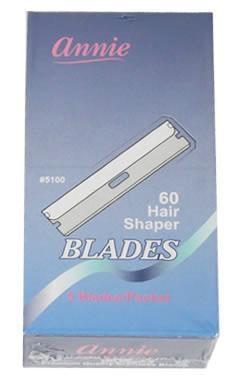 Dark Gray ANNIE 60pcs Hair Shaper Blades (5 BladesX12packs/Box)