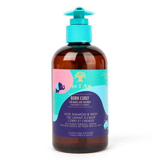 White Smoke AS I AM Born Curly Aloe Shampoo &amp; Wash (8oz)