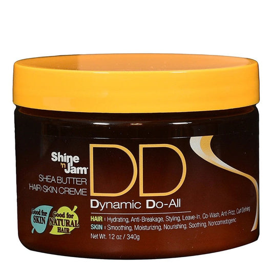 Black AMPRO Shine 'n Jam Dynamic Do-All Shea Butter Creme (12oz)