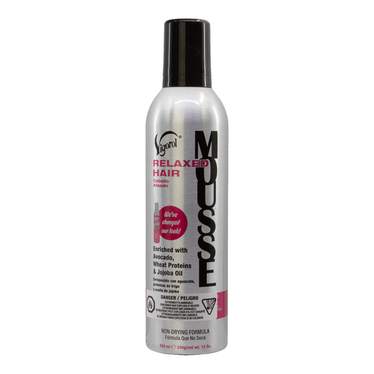 Dark Gray VIGOROL Relaxed Hair Mousse (12oz)