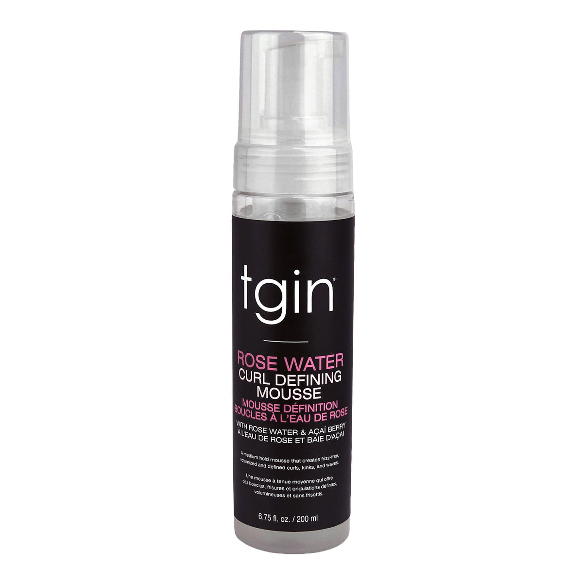 Gray TGIN Rose Water Curl Defining Mousse (6.7oz)