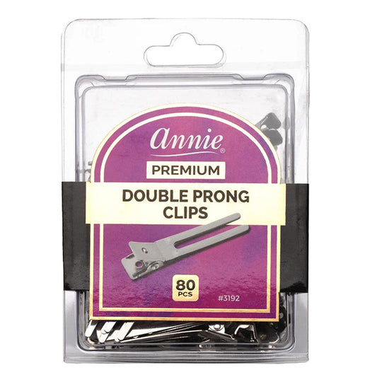 White Smoke ANNIE Double Prong Clips (80pcs/pack)
