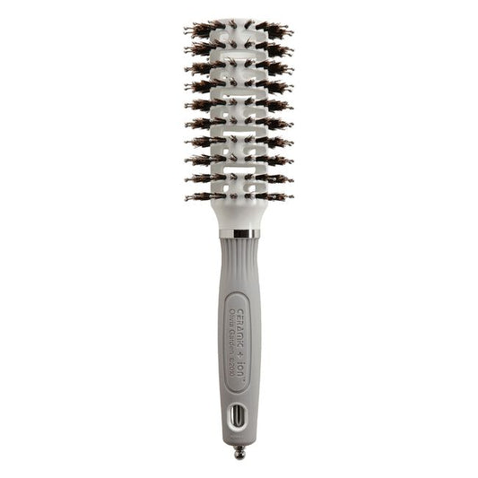 White Smoke Olivia Garden Ceramic+Ion Turbo Combo Vent Brush Medium 2 inch