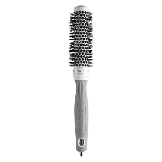 White Smoke Olivia Garden Ceramic + Ion Thermal Brush-Round 1 Inch