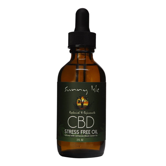 White Smoke SUNNY ISLE Jamaican Black Castor CBD Stress Free Oil (2oz)