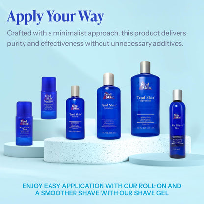 Pale Turquoise Tend Skin Brightoner Serum Roll On, Improves Appearance Of Uneven Skin Tone, Patches, and Dark Spots, Advanced Formula for Face and Body, 2.5 Oz